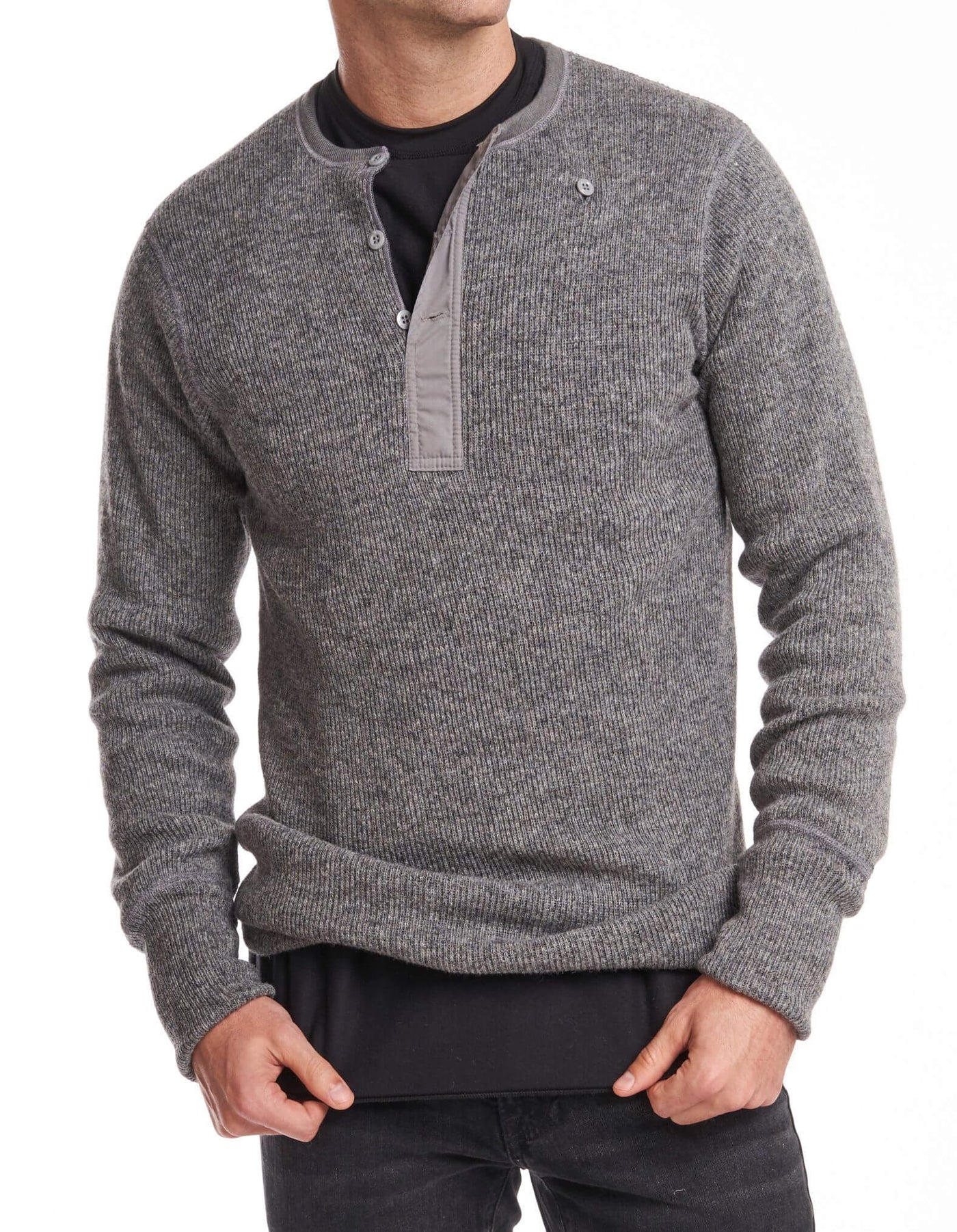 LINED HENLEY - 1315L