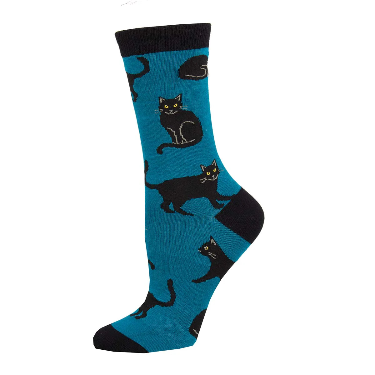 Socksmith Black Cat Blue WBN1913W