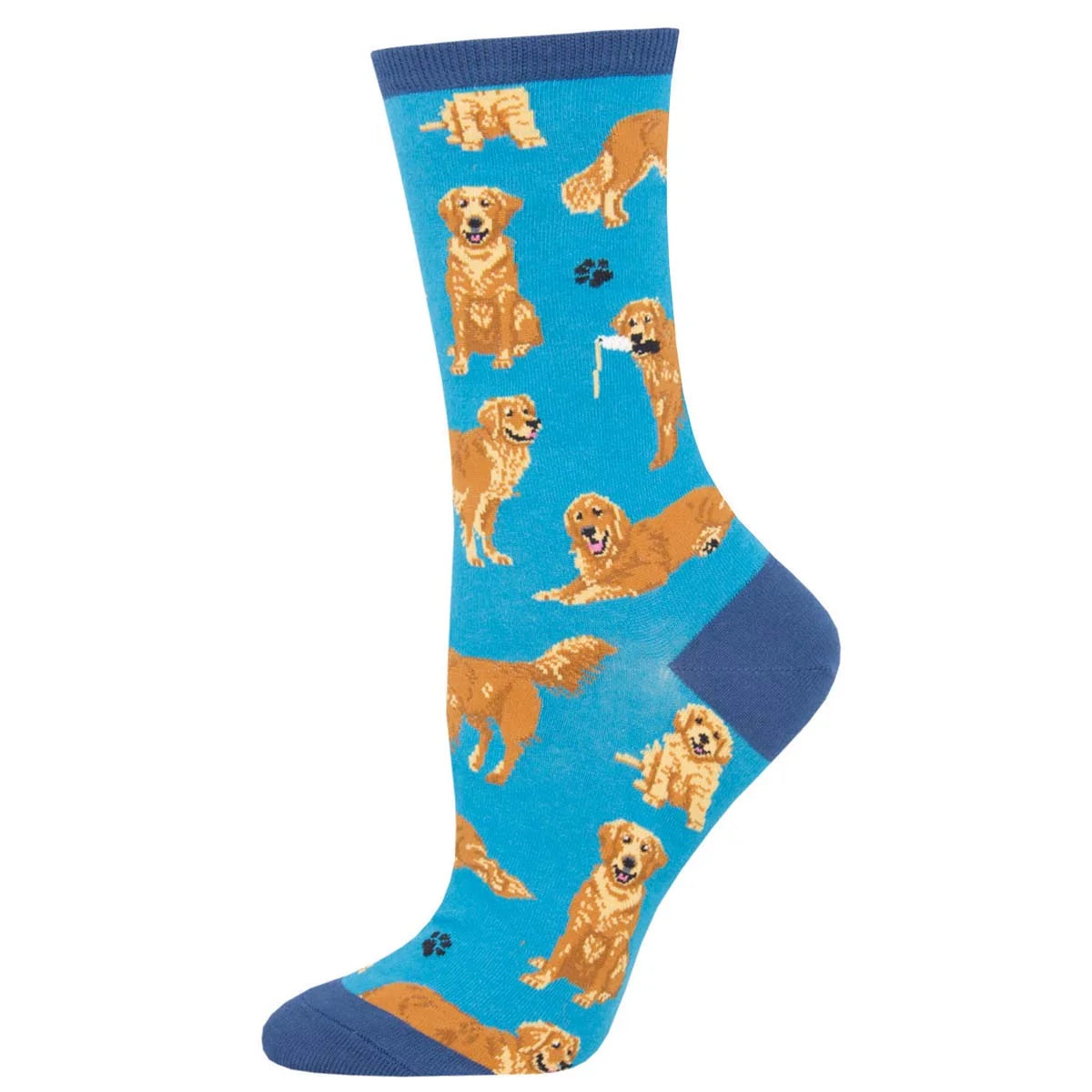 Socksmith Golden Retrievers Blue WNC1878W