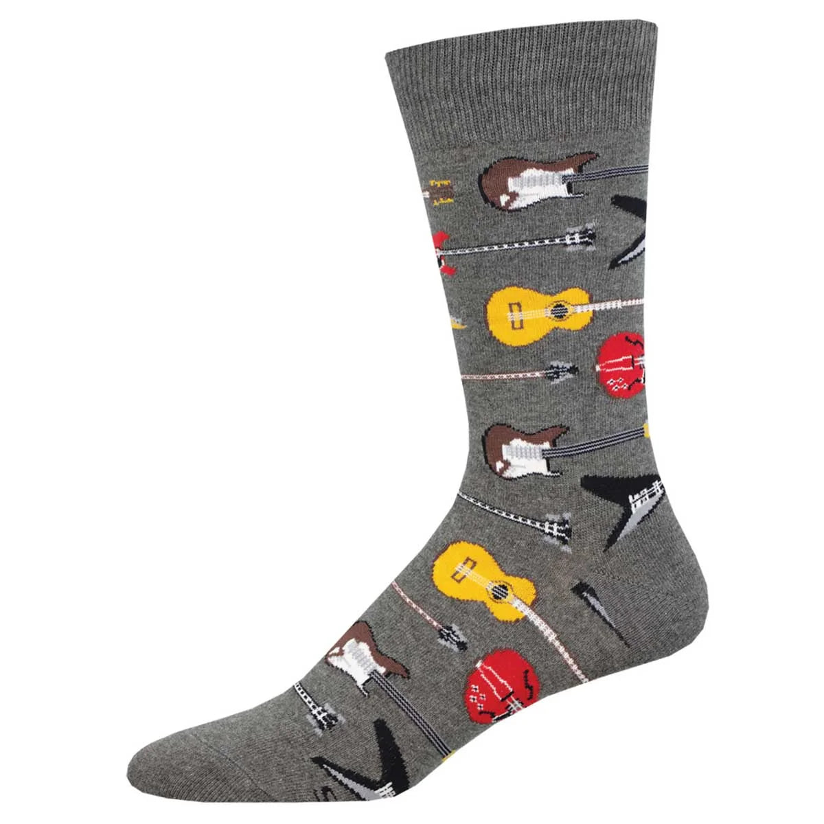 Socksmith Guitar Riff Charcoal Heather MNC3165M