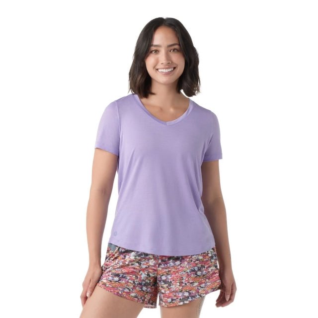 WOMEN'S MERINO SPORT 120 V - NECK S/S SW016539 - Style CoastSmartwool196575105667