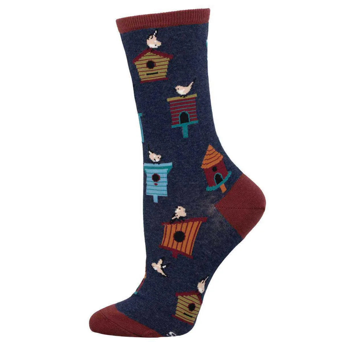 Socksmith Birdhouses Navy Heather WNC3417W