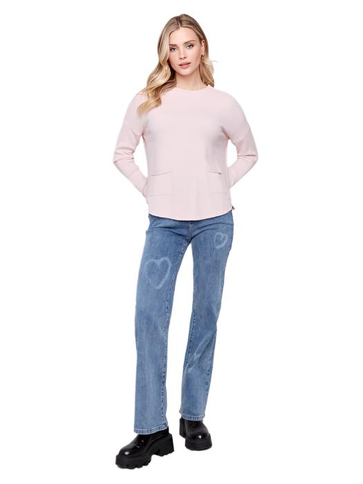 Round hem sweater C2420RR