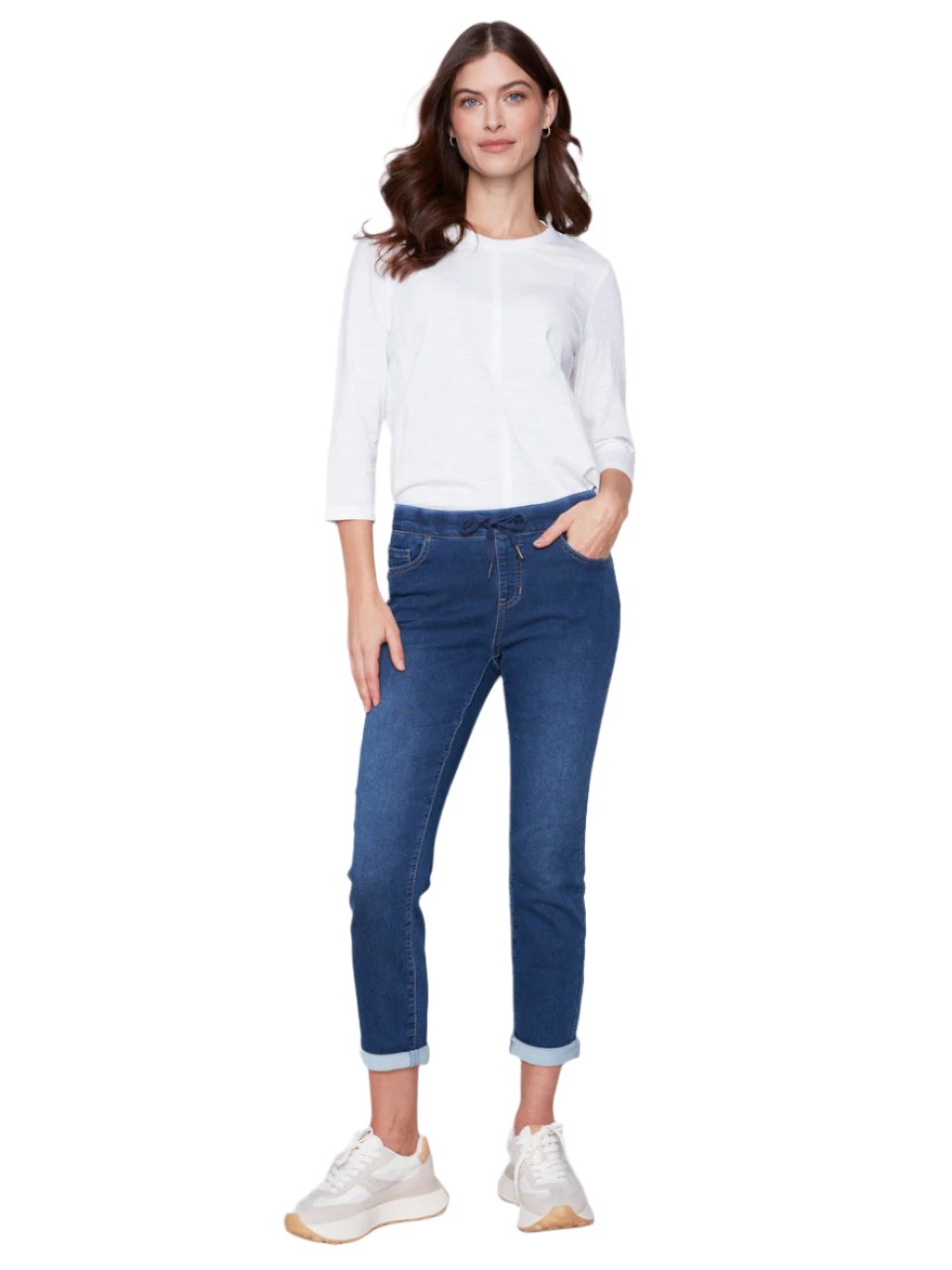 Knit Denim Jogger Pants C5347S
