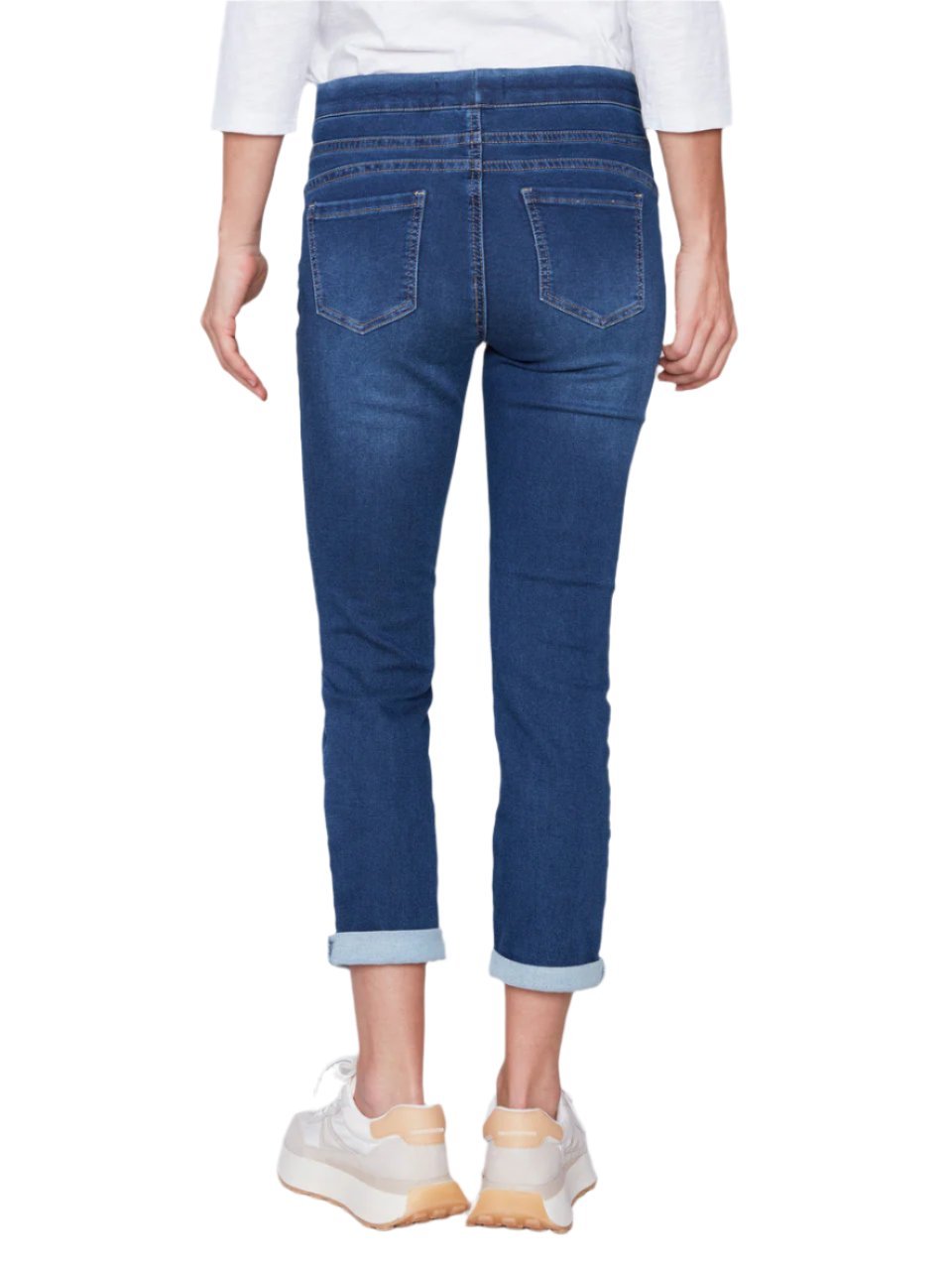 Knit Denim Jogger Pants C5347S - Style CoastCharlie B690178276262