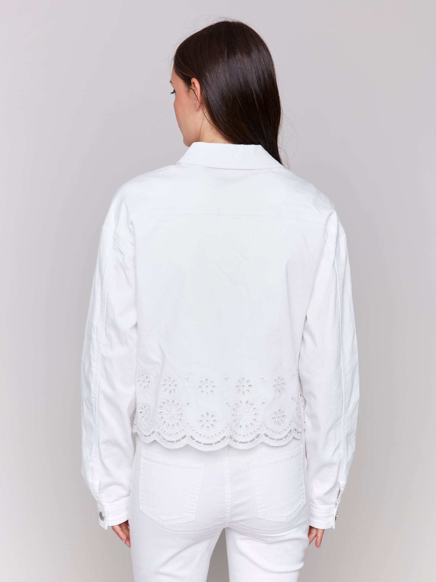 Eyelet Scallop Jacket C6362