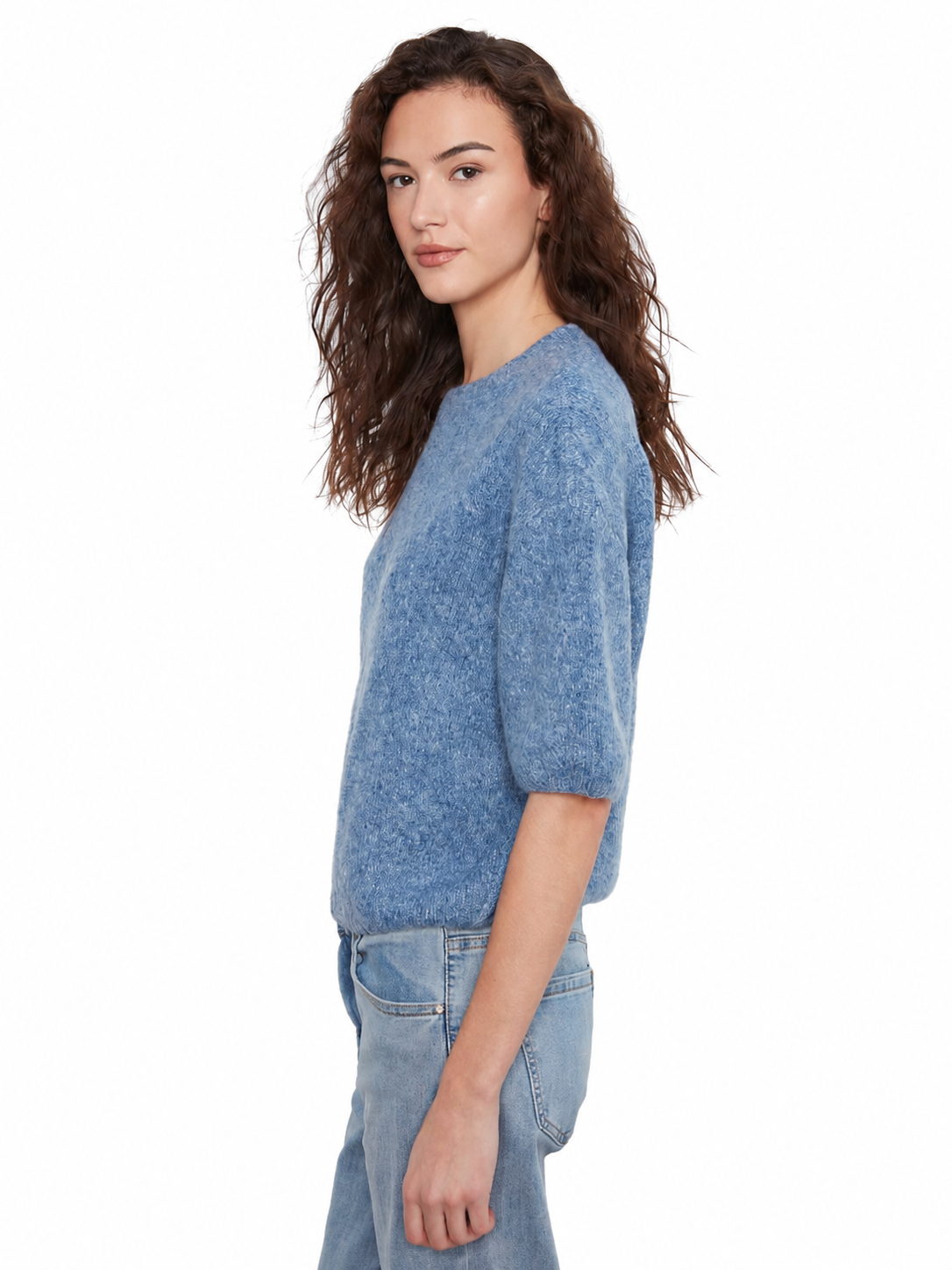 Charlie B Elbow Sleeve Sweater C2858RW