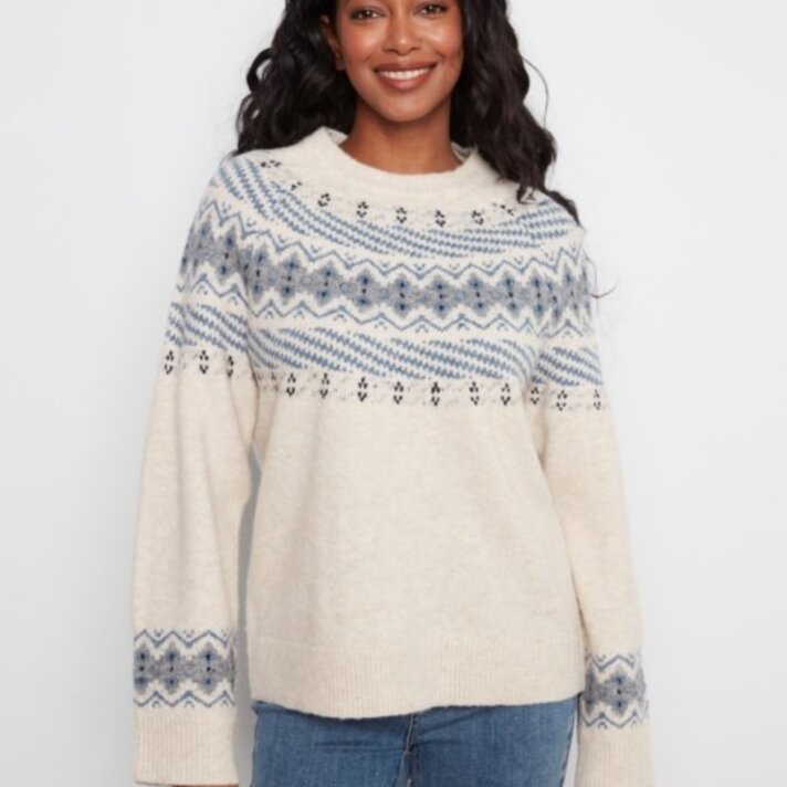 Charlie B Raglan Crw Jacquard C2015