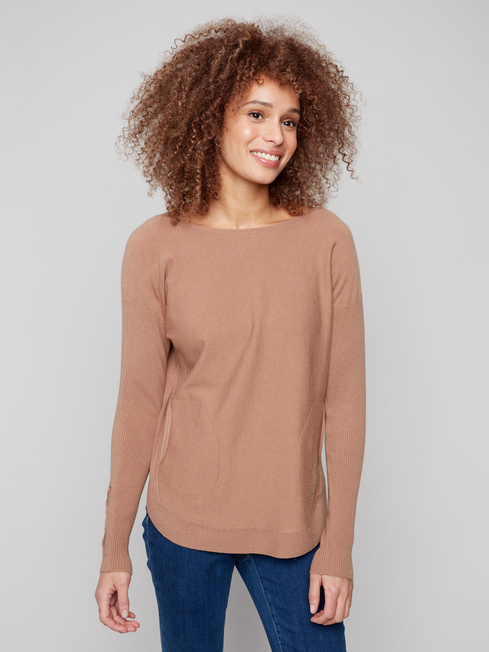 Round Hem Sweater C2380Y