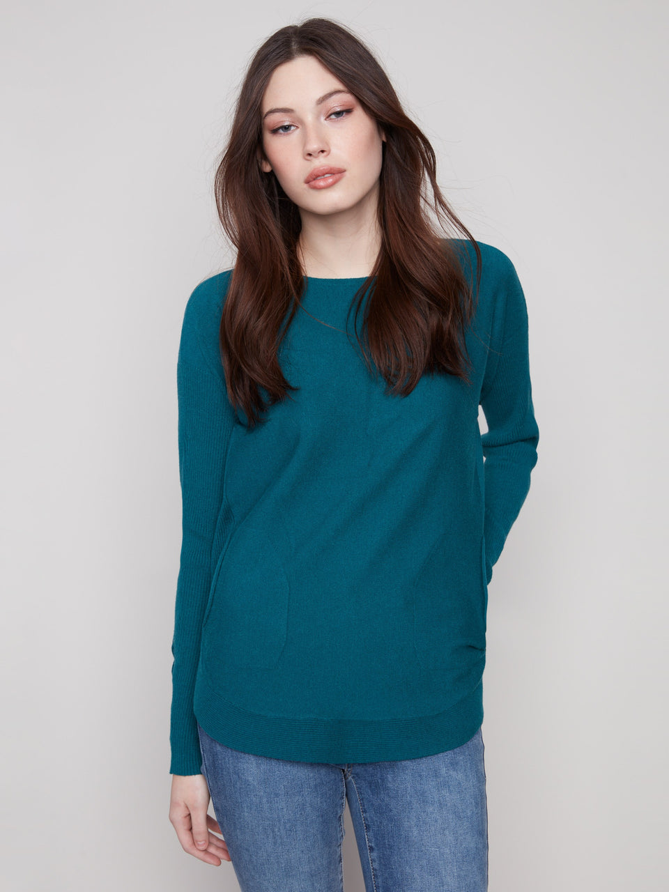 Round Hem Sweater C2380Y