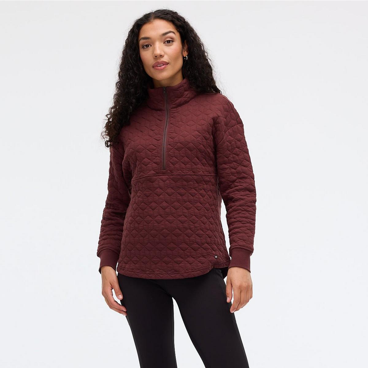FIG Freya 1/2 Zip Long Quilted Sweater QTR30910-CW