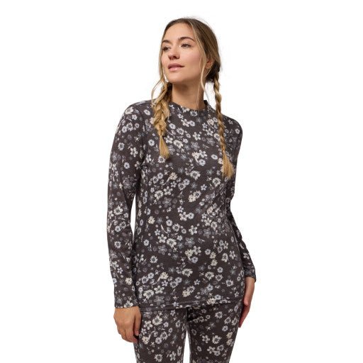 MERINOMIX PRO CREW TOP WOMEN - LIGHT GREY DAISY - Style CoastKombi661820554243