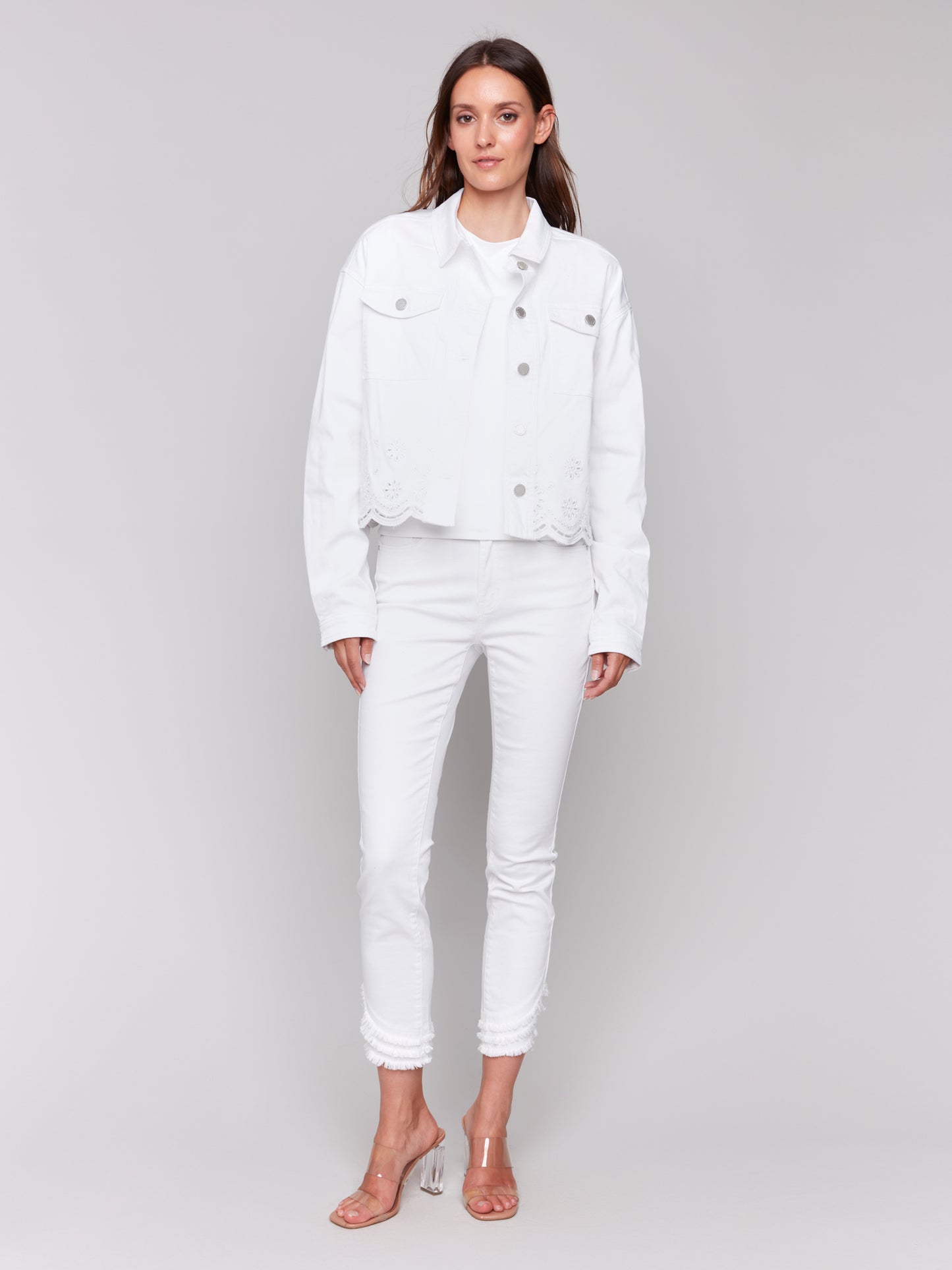 Eyelet Scallop Jacket C6362