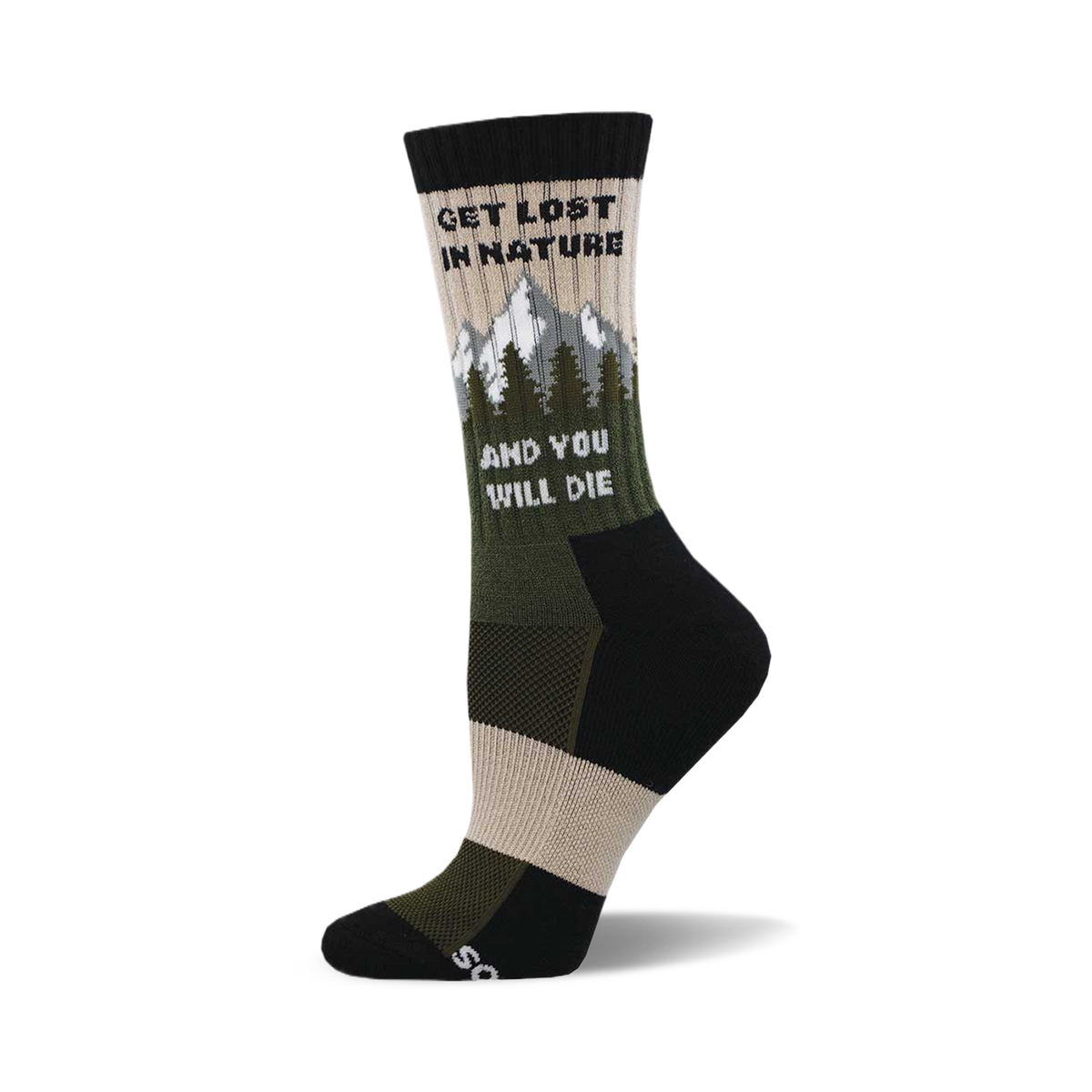 Socksmith Get Lost in Nature Green MLW3194M