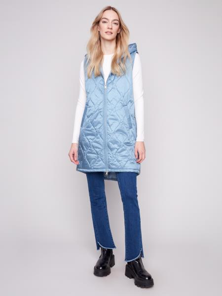 Puffer Long Vest - C6365