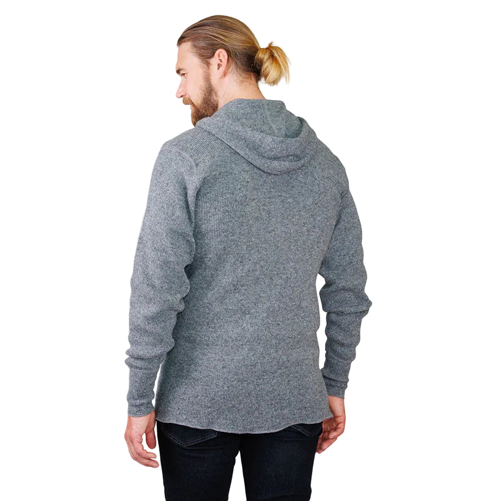 Stanfield's Heavy Weight Wool Henley With Hood 1329M