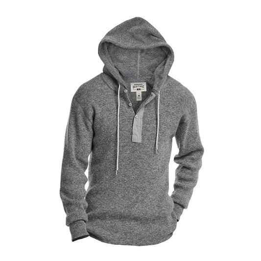Stanfield's Heavy Weight Wool Henley With Hood 1329M - Style CoastStanfield's067205080190