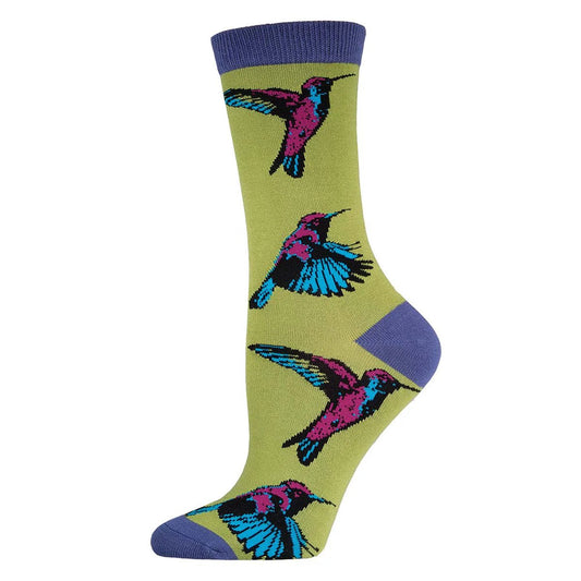 Socksmith Bamboo Hummingbirds Citron WBN556W - Style CoastSocksmith Canada Inc848292020227