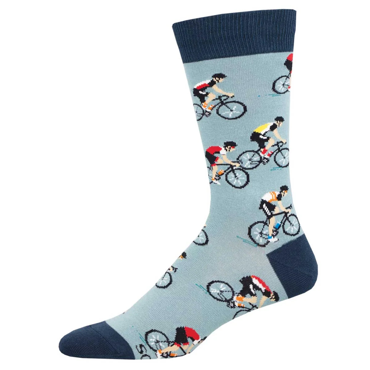 Socksmith Cycling Crew Blue MNC2734M