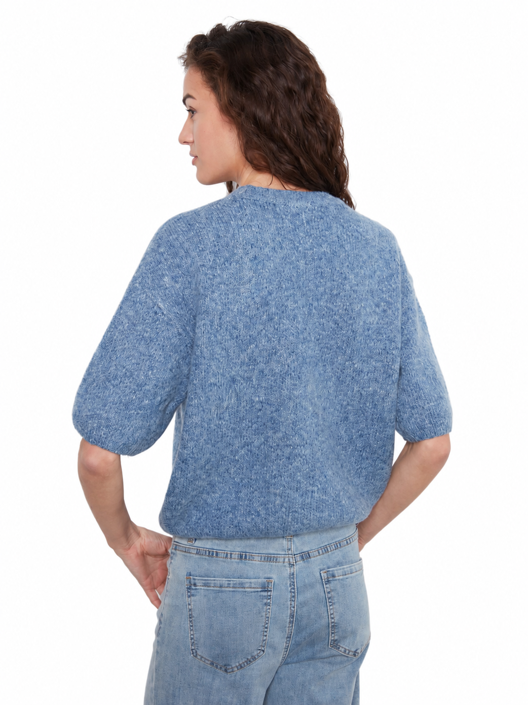 Charlie B Elbow Sleeve Sweater C2858RW