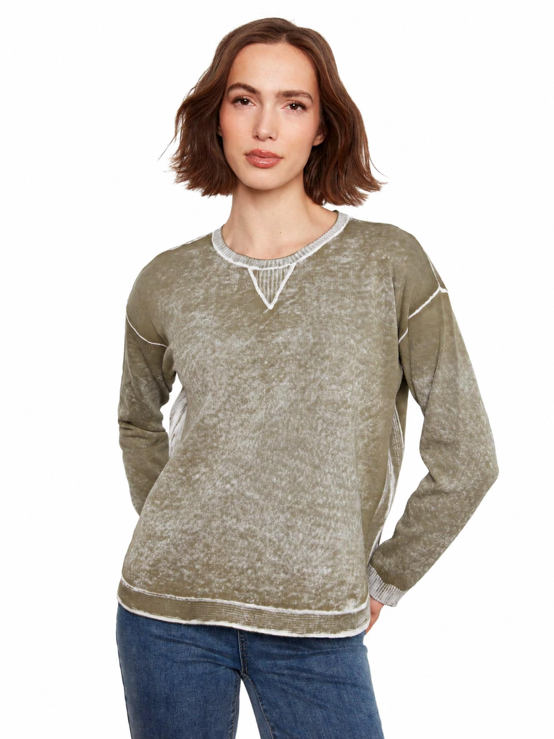Charlie B Soft-Wash Cotton Sweater C2010W