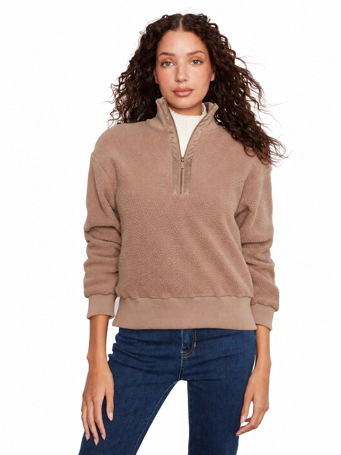 Charlie B Long-Sleeve Half-Zip Fleece C6443W