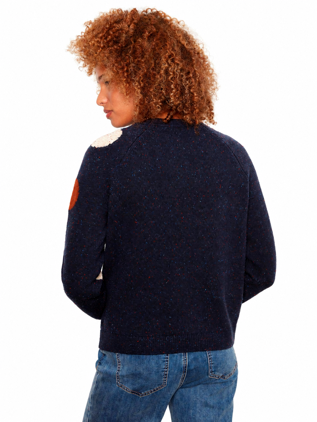 Charlie B Raglan Jacquard Sweater C2834RW