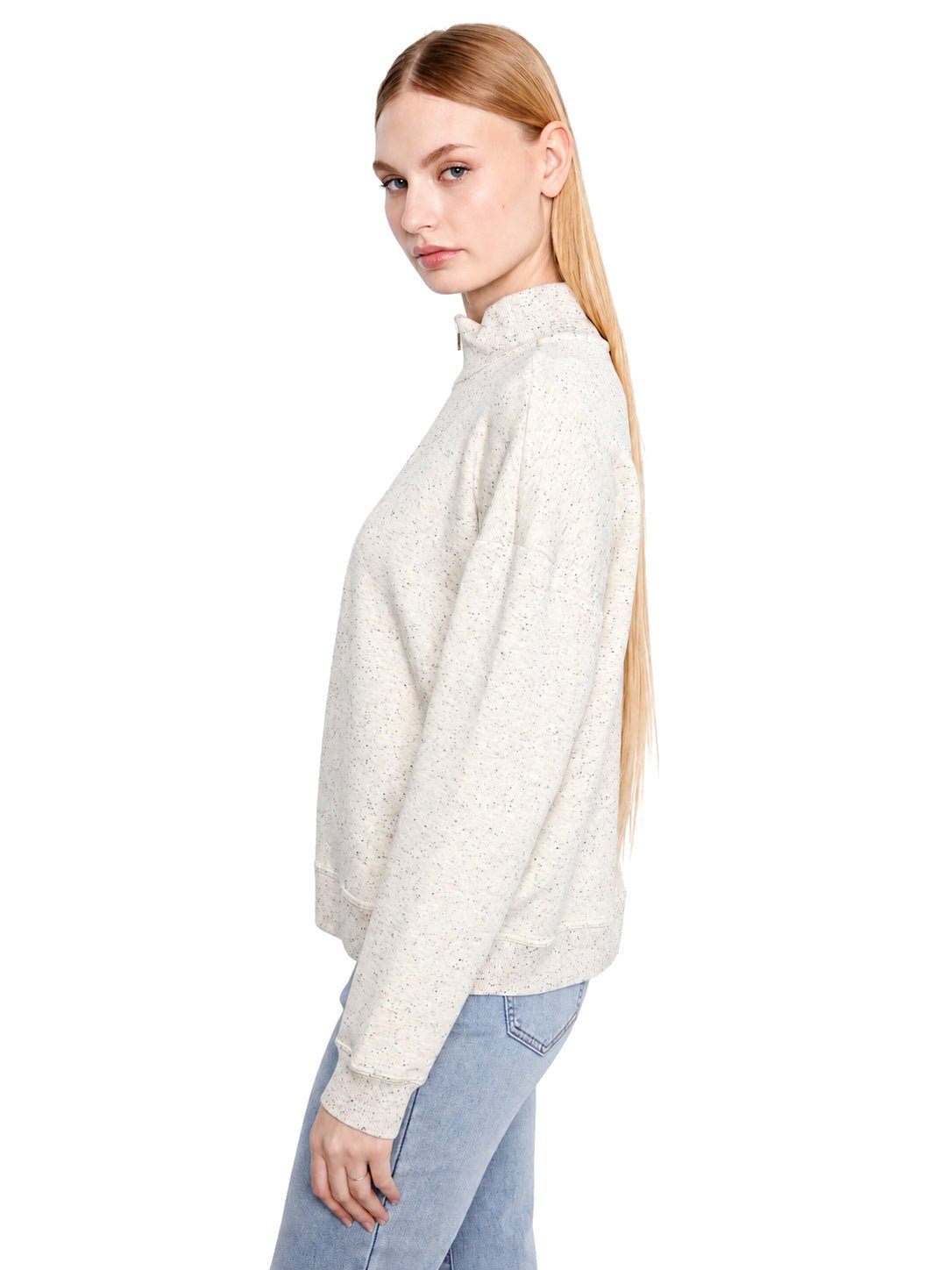 Charlie B 1/2 Zip Sweater C1454W - Style CoastCharlie B690178785160