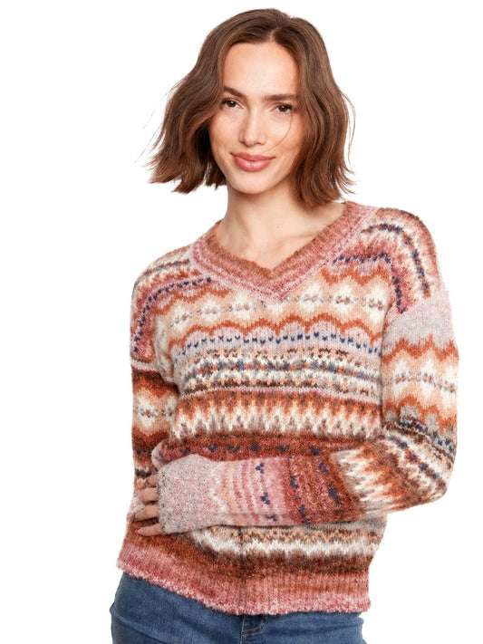 Charlie B Space-Dye Sweater C2108W - Style CoastCharlie B690178775918
