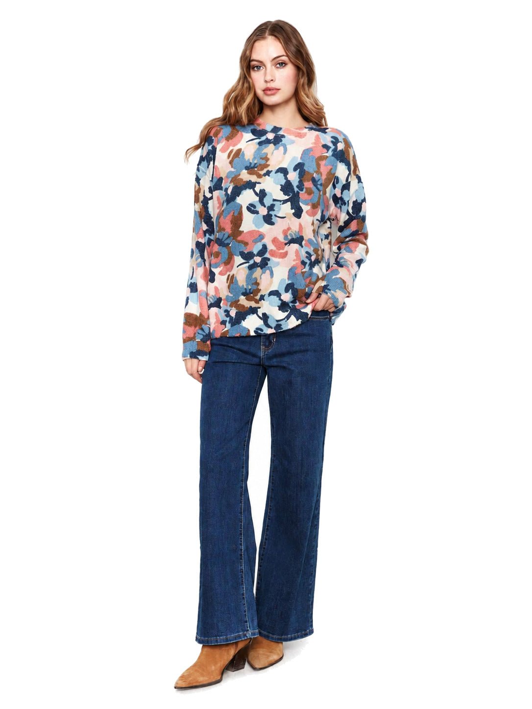 Charlie B Drop Sleeve Sweater C2546YW - Style CoastCharlie B690178795060