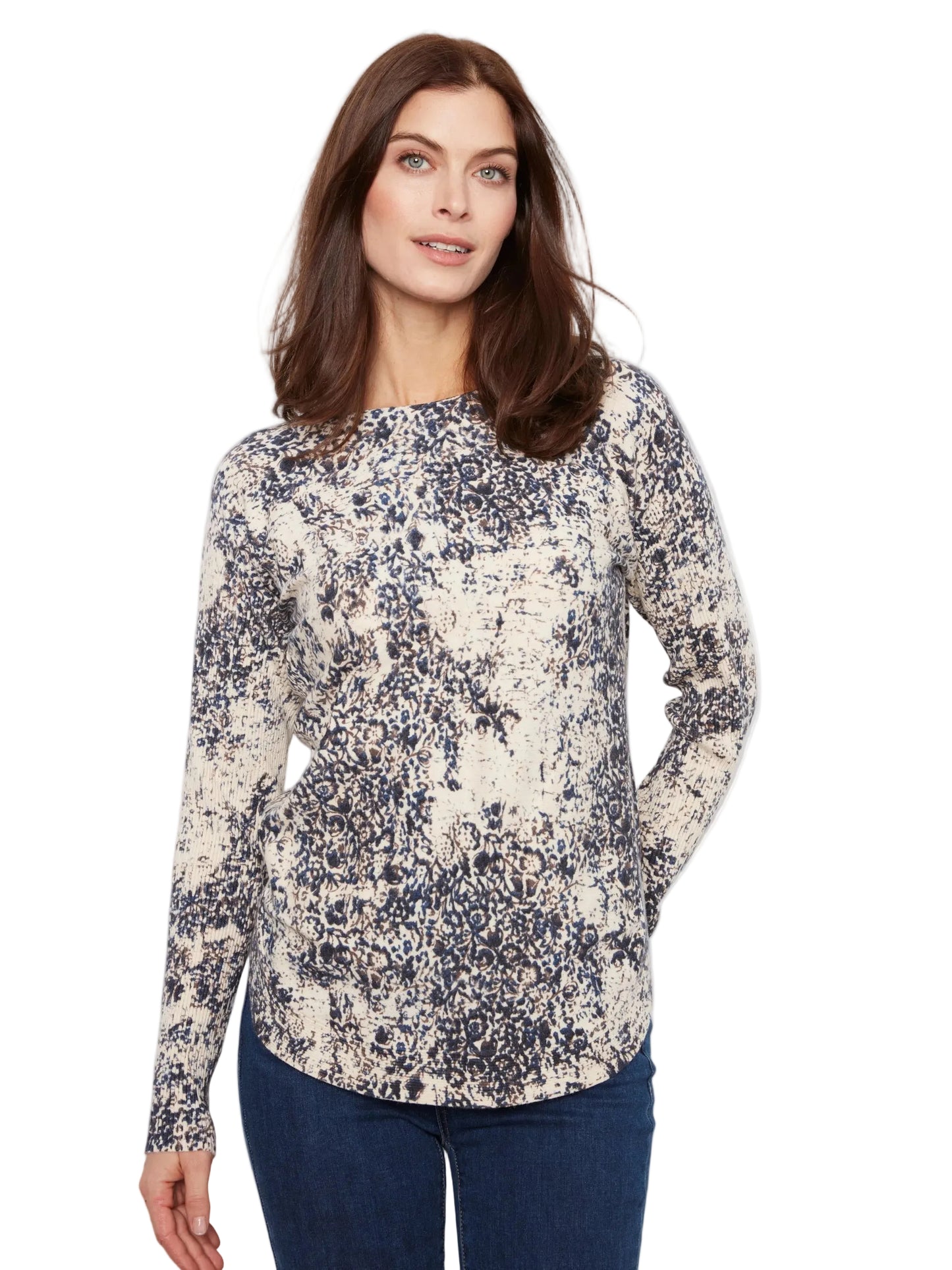 Charlei B Boat Neck Sweater C2818PRW