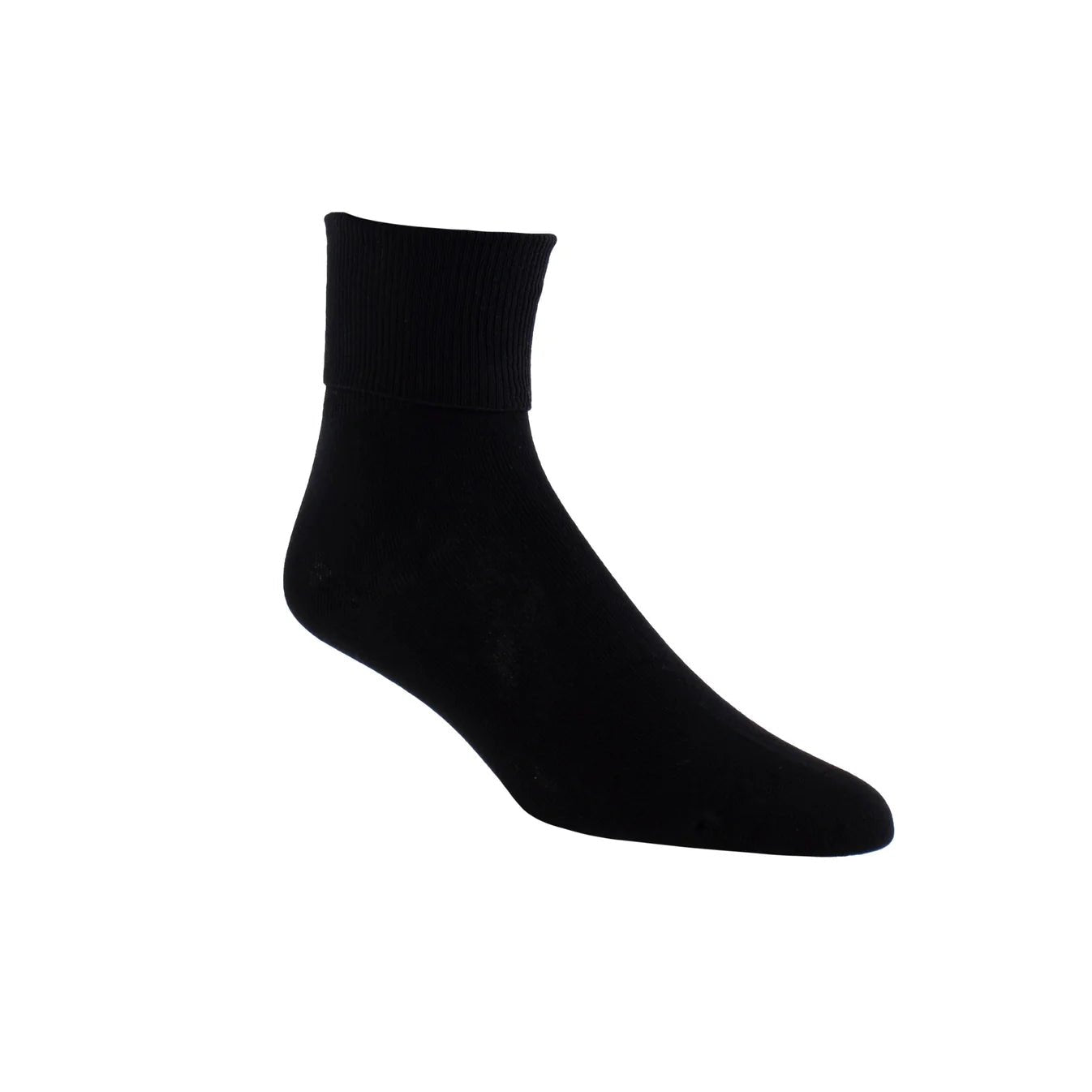 Perri Everyday Classic Turn Cuff Cotton Anklet EDA801W - Style CoastPerri Socks841657004269