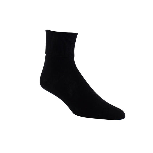 Perri Everyday Classic Turn Cuff Cotton Anklet EDA801W - Style CoastPerri Socks841657004269