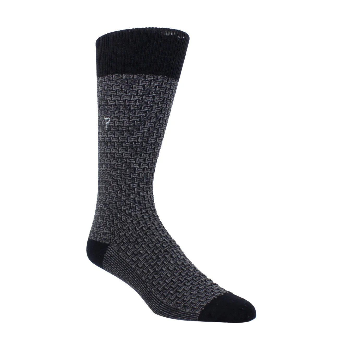 Perri Everyday Dogbone Texture Crew EDC101M - Style CoastPerri Socks841657005358