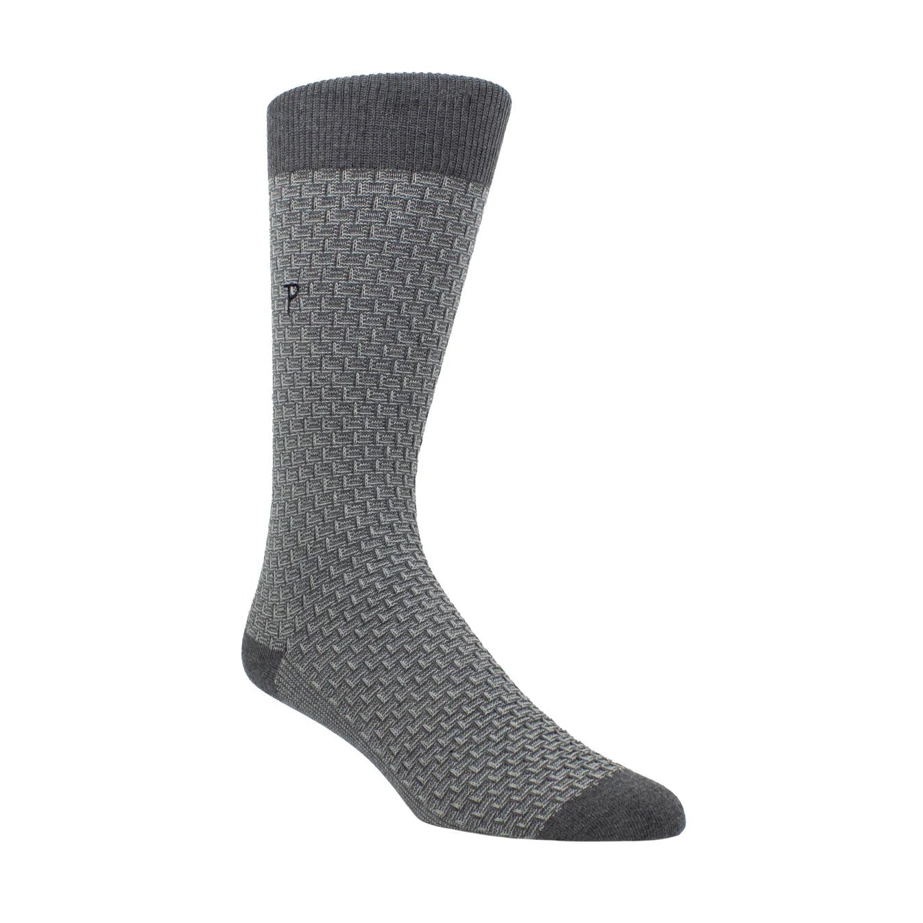Perri Everyday Dogbone Texture Crew EDC101M - Style CoastPerri Socks841657005372