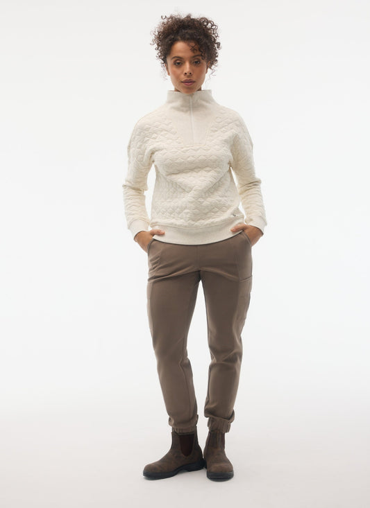 ASTRID ZIP NECK SWEATSHIRT QTP30108-C