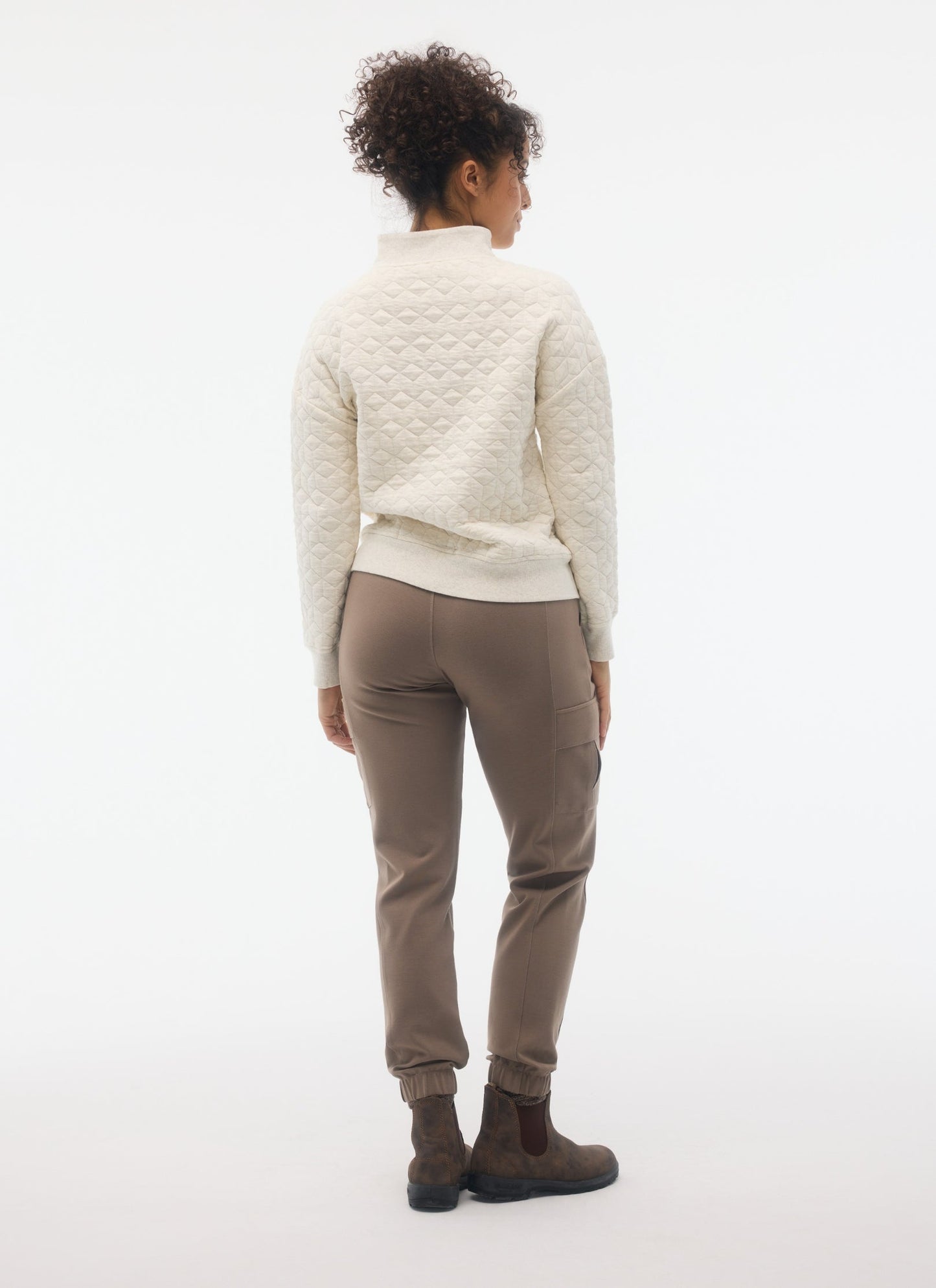ASTRID ZIP NECK SWEATSHIRT QTP30108-C