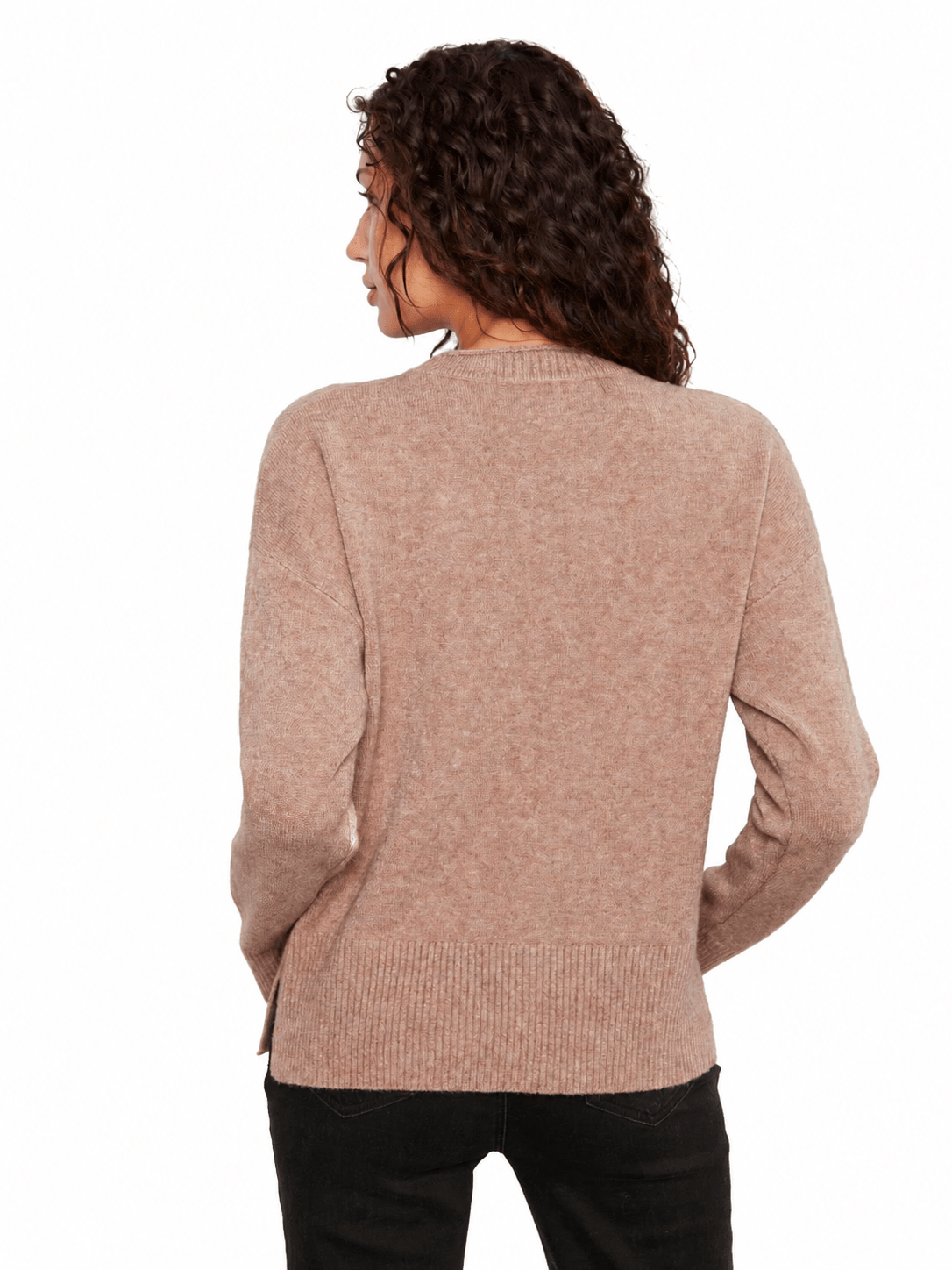 Charlie B Cropped Sweater with Patch Pocket C2052W - Style CoastCharlie B690178810206