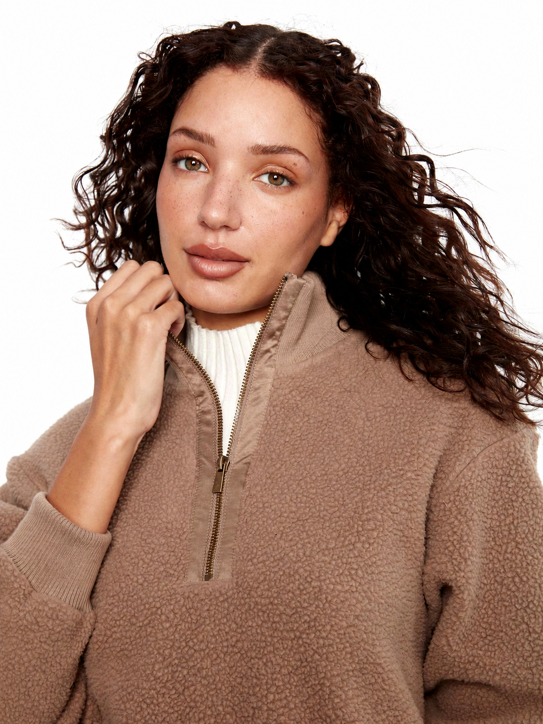 Charlie B Long-Sleeve Half-Zip Fleece C6443W