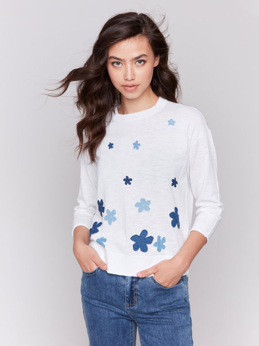 Border Print Denim C2799B