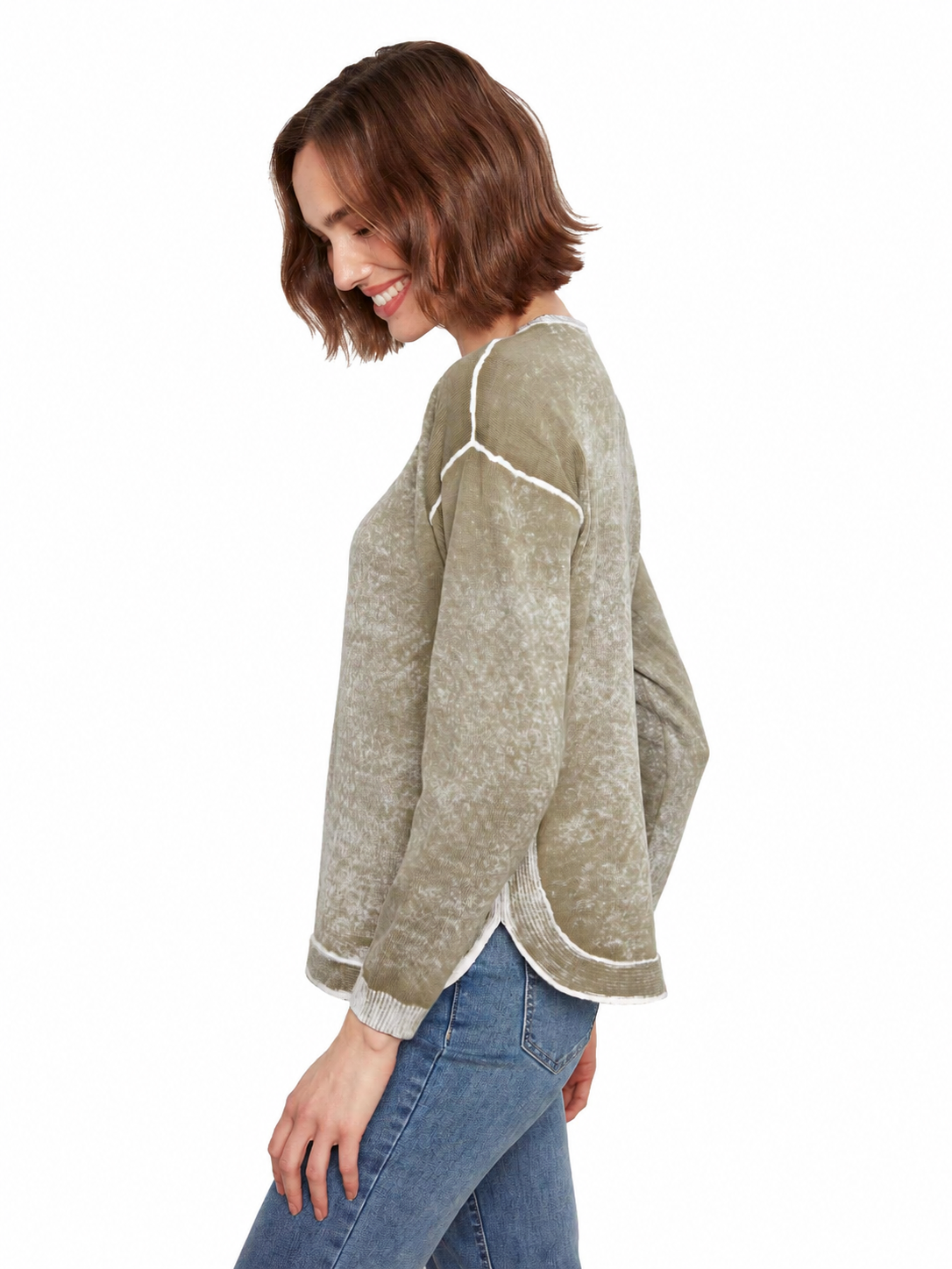 Charlie B Soft-Wash Cotton Sweater C2010W