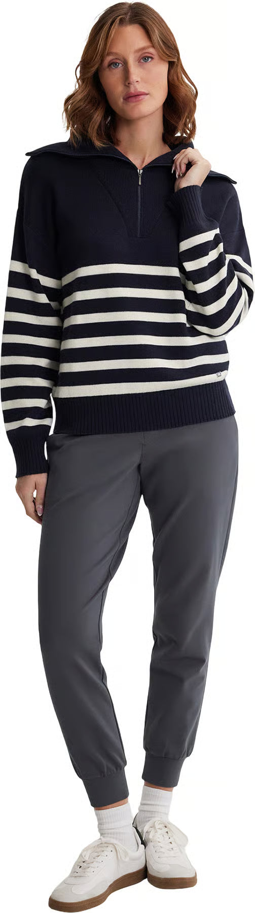 Fig Zina 1/4 Zip Sweater MCT23615 W