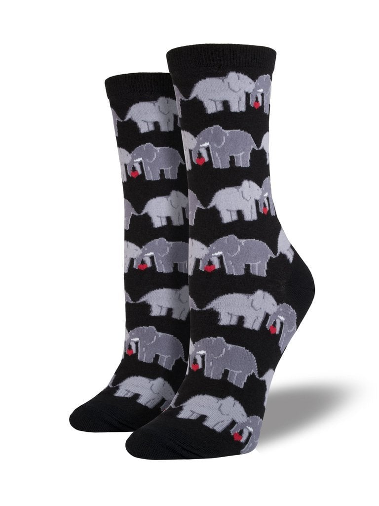 Socksmith ELEPHANT LOVE - BLACK