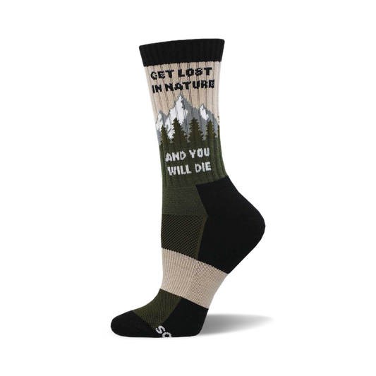 Socksmith Get Lost in Nature Green MLW3194M