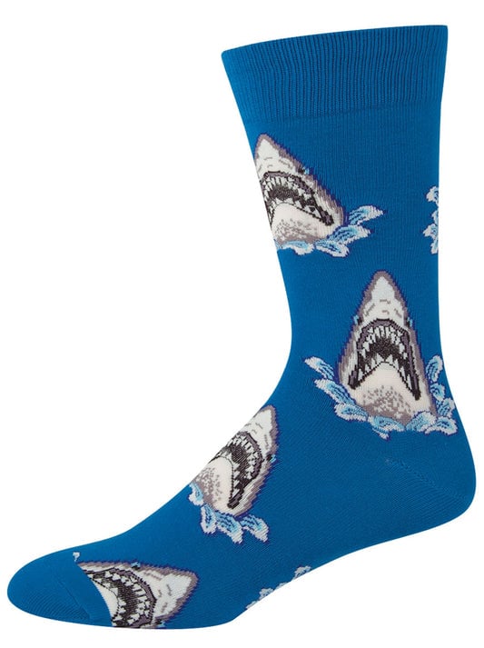 Socksmith Shark Attack MNC361M Blue