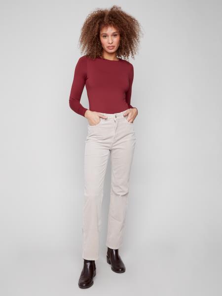 Straight Leg Corduroy Pants - C5684